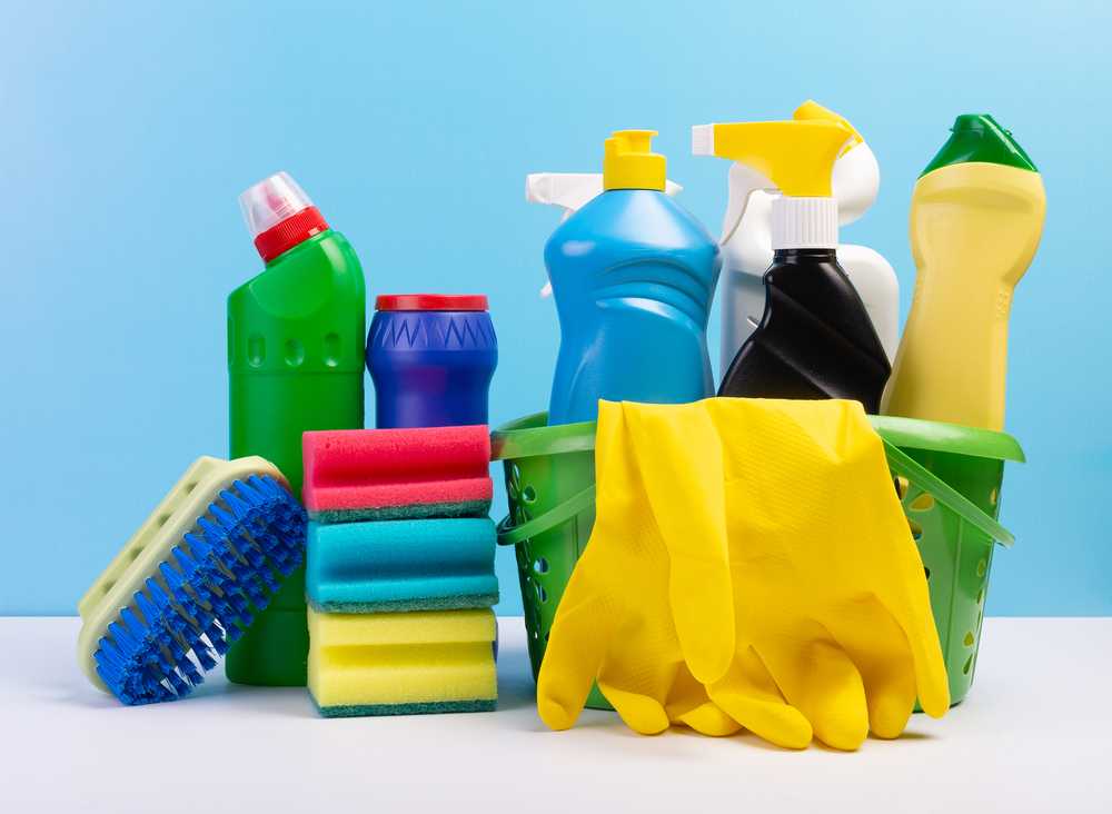 Cleaning supplies for housekeeping