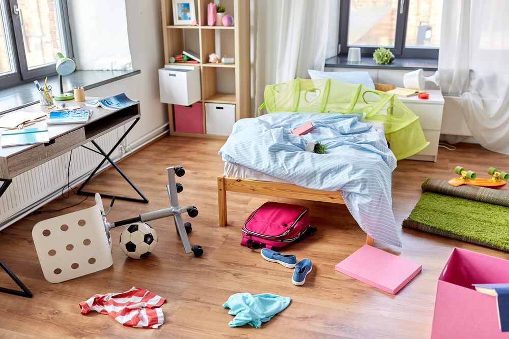 kids clean up bedroom
