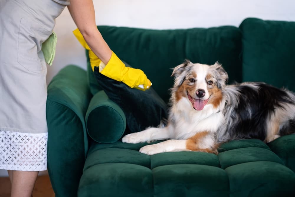 How do I disinfect my house with pets